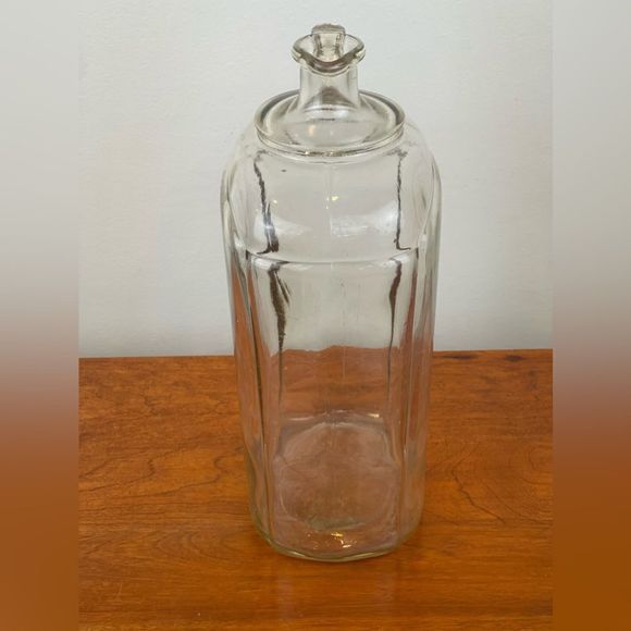 Vintage BRIGHT’S antique bottle with handle || Vintage glass bottle || antique - Picture 8 of 13